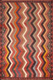 chevron style gabbeh persian area rug 4x6