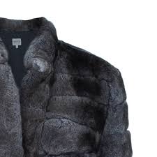 Armani Collezioni Grey Fur Jacket L