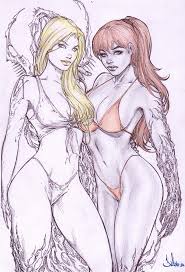 Aphrodite IX and Witchblade by Fabio, in Tom Kuhn Jr.'s Fabio ( *some nudity)  Comic Art Gallery Room
