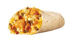 cheese breakfast burrito