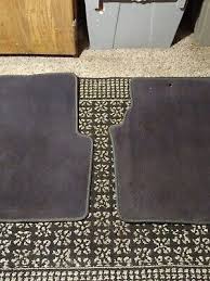 rear carpet floor mats black cloth
