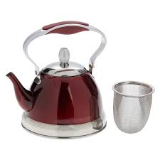 kettle and tea pot with infuser