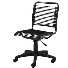 adjule armless office chair for