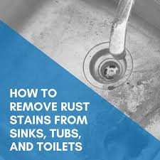 how to remove rust stains from sinks