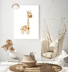 baby room poster giraffe poster nursery