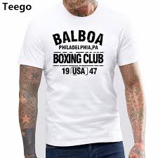Balboa Boxer Club Rocky Movie Philly Mens Tee Shirt Summer