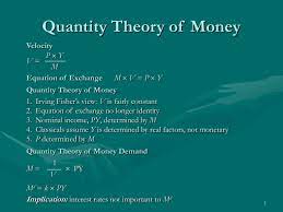 Quantity Theory Of Money
