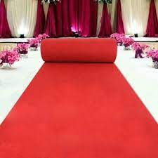 red non woven wedding floor carpets