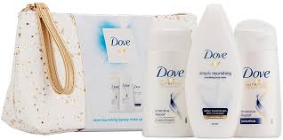 dove nourishing beauty makeup bag gift