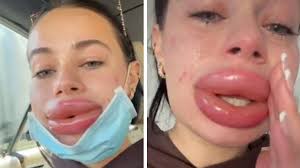 botched lip filler injection nightmare