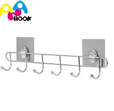 6 hooks wall mounted coat rack