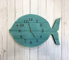Painted Fish Clock Fish Decor Ideas