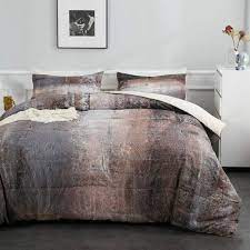 Ylehoc Abstract Brown Comforter Sets