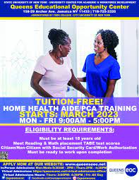 home health aide pca training starts