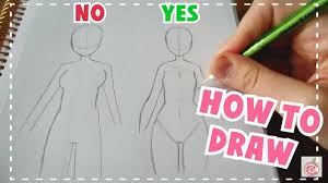 A free body diagram consists of a diagrammatic representation of a single body or a subsystem of bodies isolated from its surroundings showing all the forces acting on it in physics and engineering, a free body diagram (force diagram, or fbd). How To Draw Female Body Tutorial Youtube