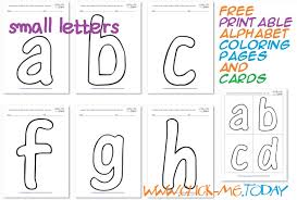 Download a single letter on the following pages or download all the letters in a single file here. Free Alphabet Small Letters Coloring Pages