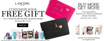lancome gift with purchase 7 pcs with