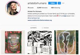 artists for humans uses insram to