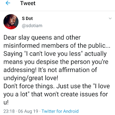 twitter user educates slay queens and