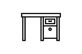 Console Table Line Icon Graphic By
