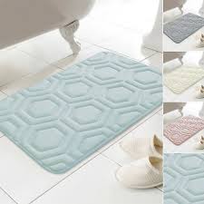 memory foam bath mat non slip geometric