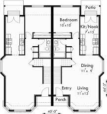 Floor Plan For D 550 Duplex House Plans