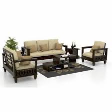 sofa set low wooden clearance