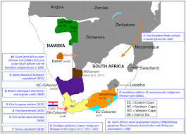 map of southern africa showing