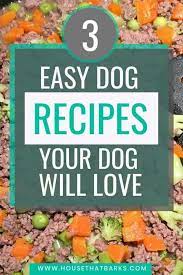 easy vet approved homemade dog food recipes