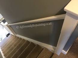 decorating hall stairs landing before