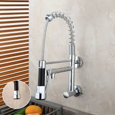 Silver Swivel Spout Spring Pull Down