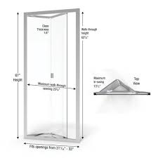 semi frameless bi fold shower door