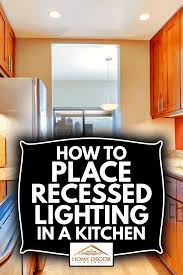 place recessed lighting in a kitchen