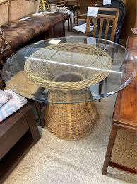 Glass And Rattan Dining Table Got