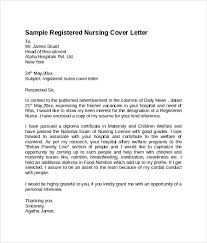 Sample Nursing Cover Letter Template 8 Download Free