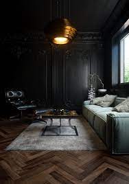 dark moody dramatic dreamy rooms