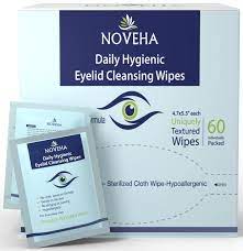 daily hygienic eyelid lash wipes