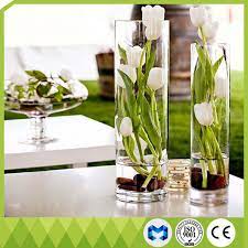 china home decoration tall glass vases