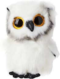 austin white owl beanie boo plush toy