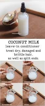 coconut milk leave in spray on