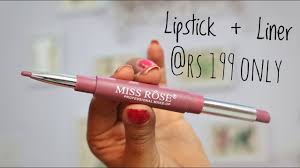 review miss rose lipstick review