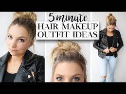 minute makeup hair outfit