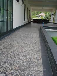 outdoor flooring stone pebble