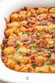 Meanwhile, whisk the egg in a large bowl. 30 Easy Tater Tot Casserole Recipes How To Make Best Tater Tot Breakfast Casserole