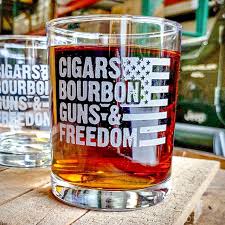 Cigars Bourbon Guns Freedom Whiskey