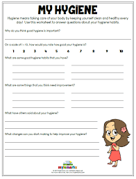 This free healthy craft features 2 pages Hygiene Worksheets For Kids And Teens