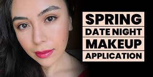 date night makeup for spring red