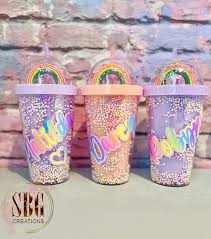 Straw Personalised Double Wall Tumbler