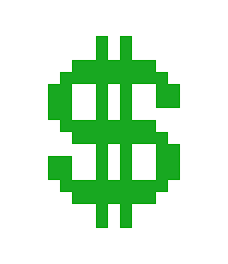 dollar sign | Pixel Art Maker