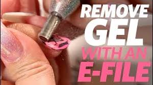 how to remove gel polish with an e file